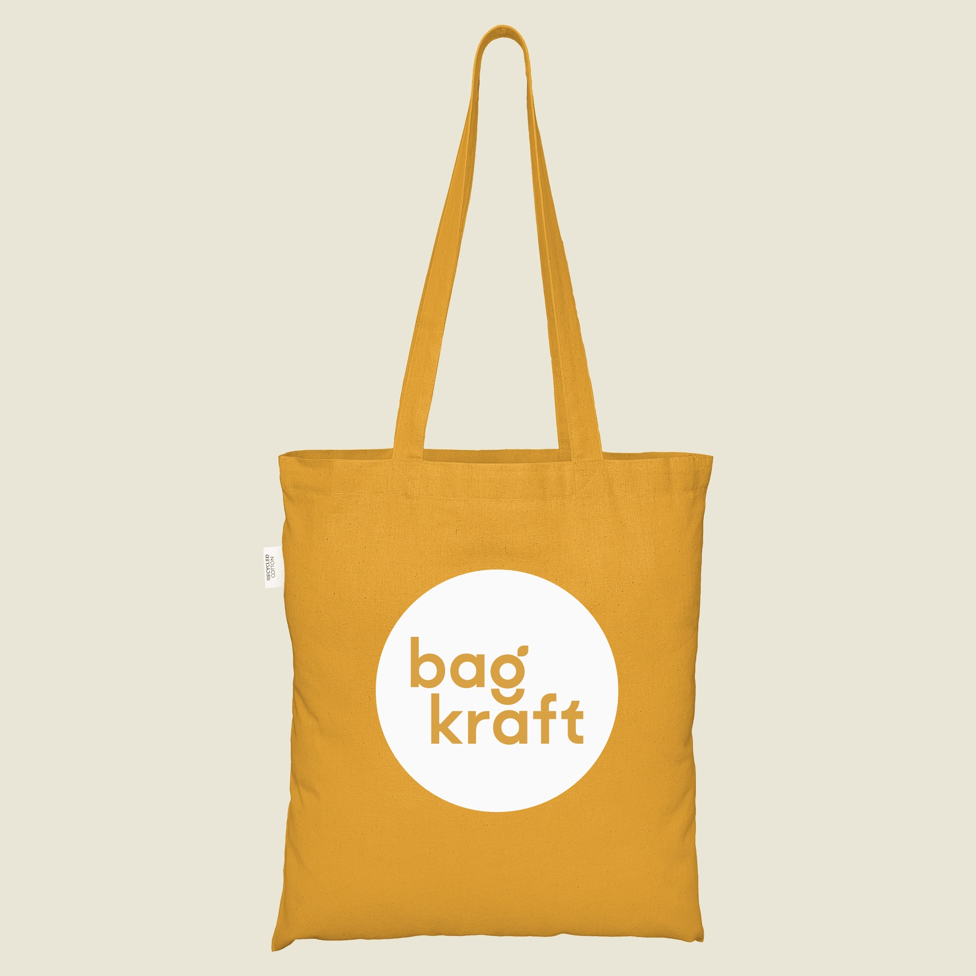 Show details for Coloured Recycled Cotton Bags - Screen Print