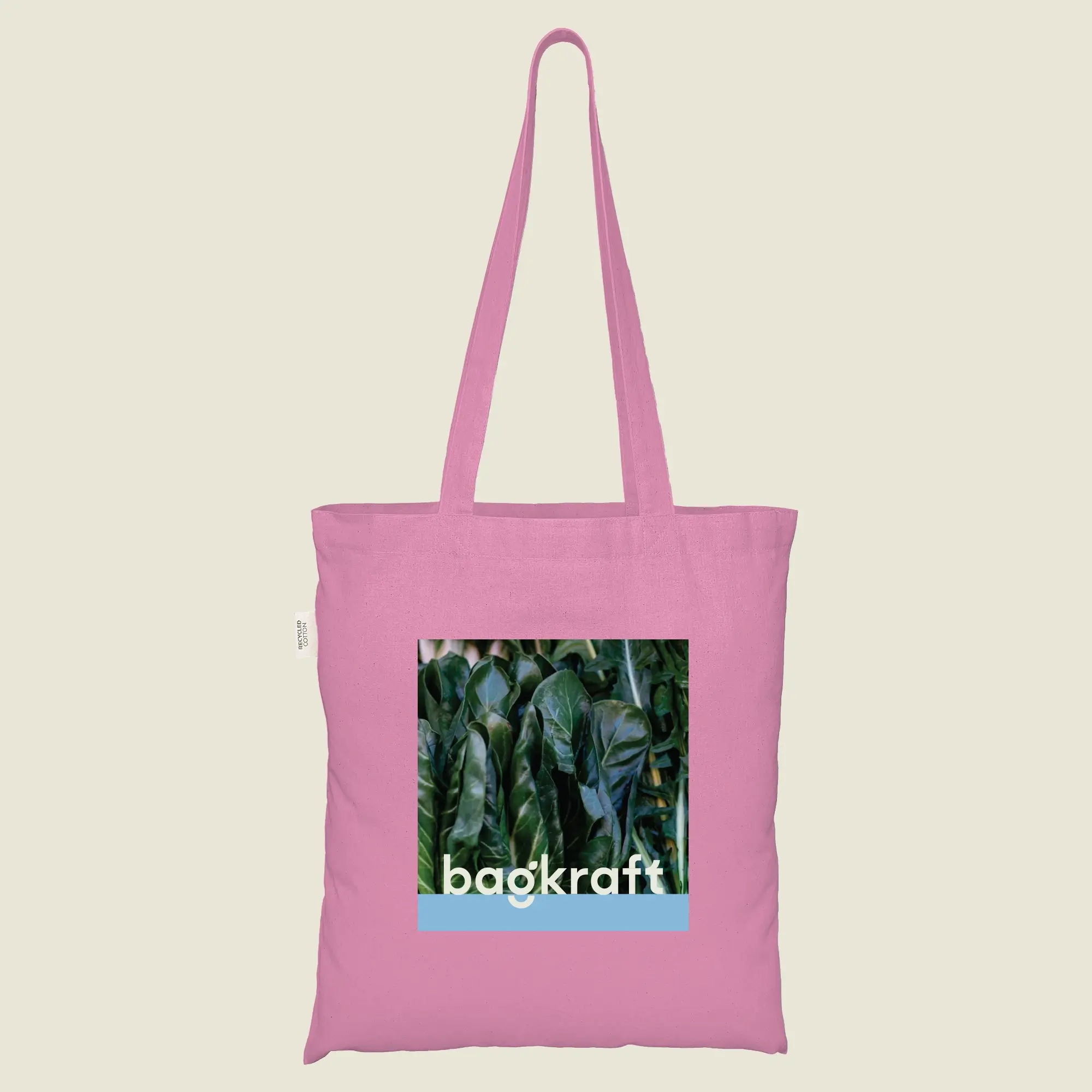 Show details for Coloured Recycled Cotton Bags - Full Colour Print