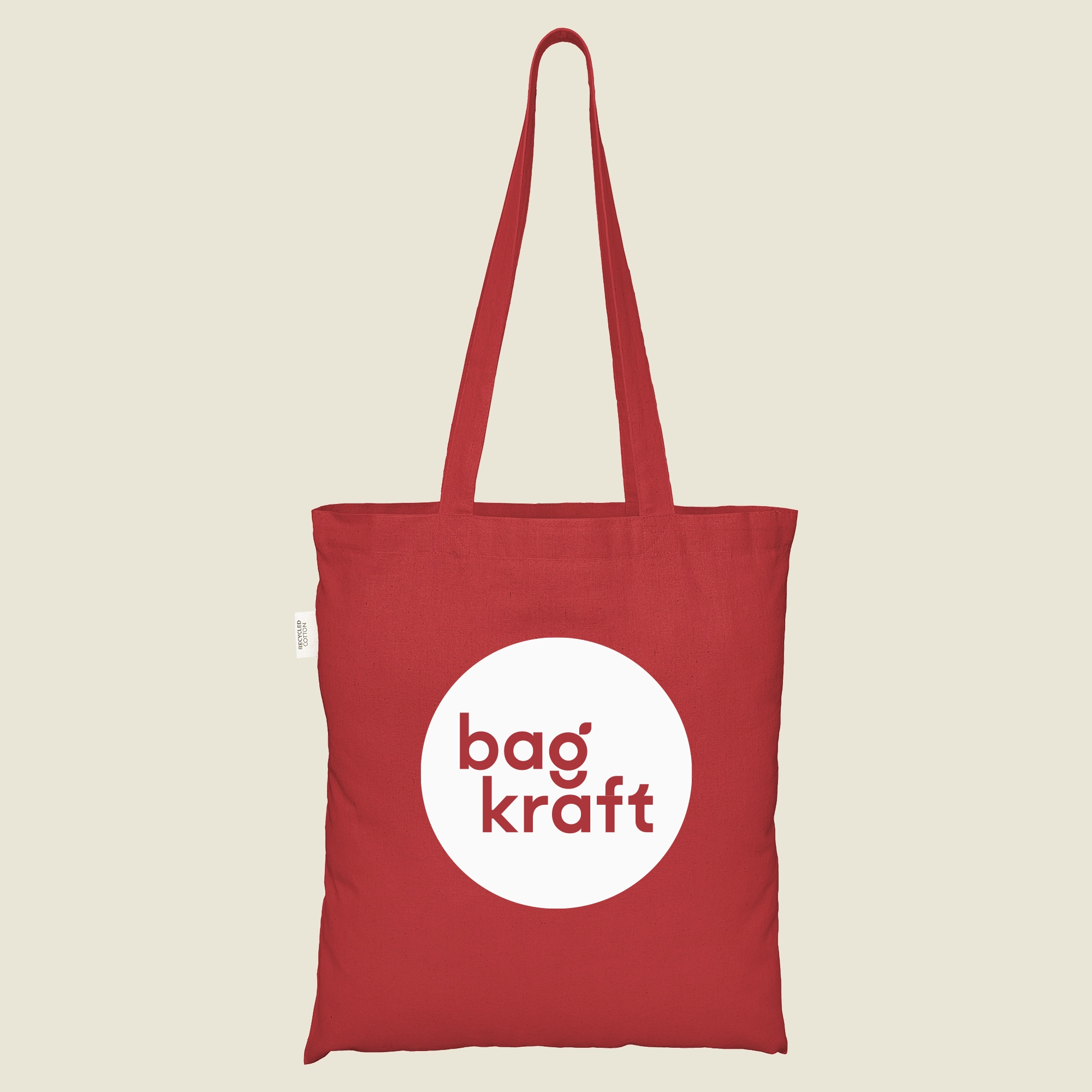 Show details for Coloured Recycled Cotton Bags - Screen Print