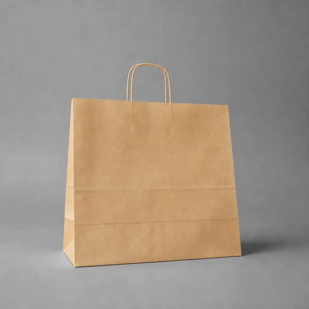 Show details for FSC® Twisted Handle Kraft Paper Bags - Plain