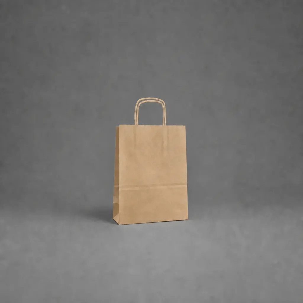 Show details for FSC® Twisted Handle Kraft Paper Bags - Plain