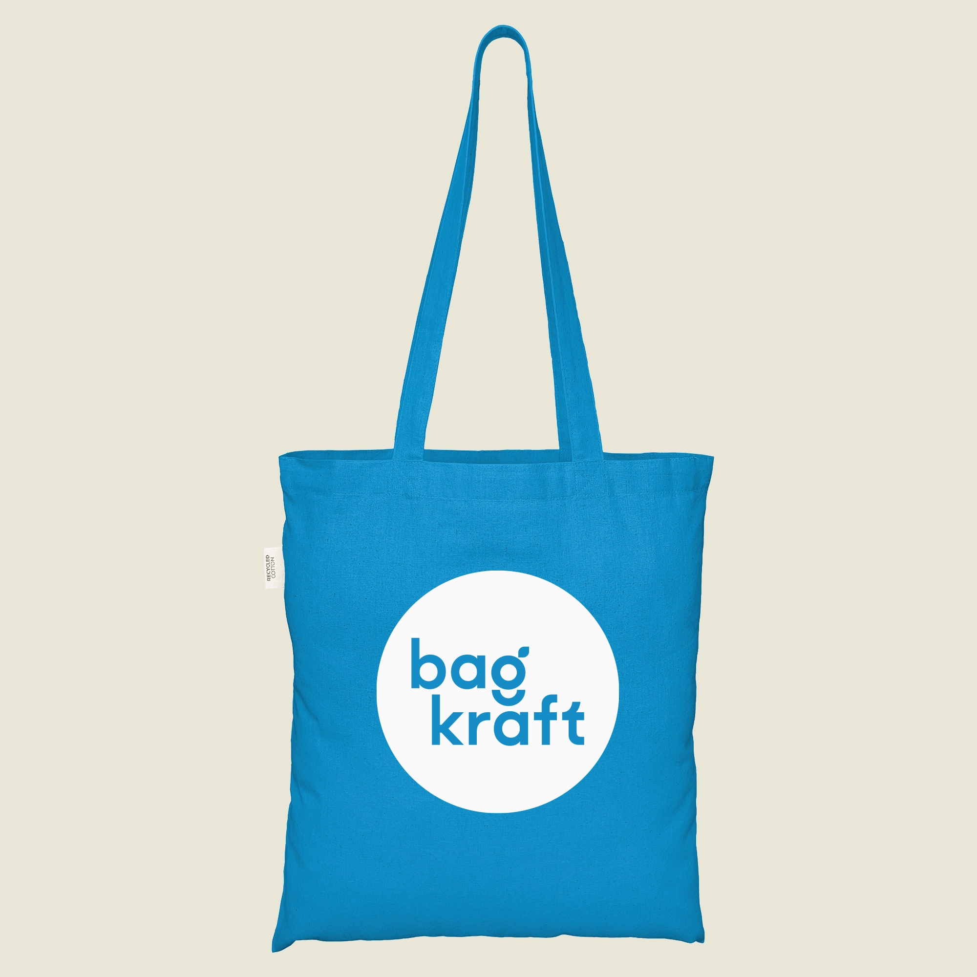 Show details for Coloured Recycled Cotton Bags - Screen Print