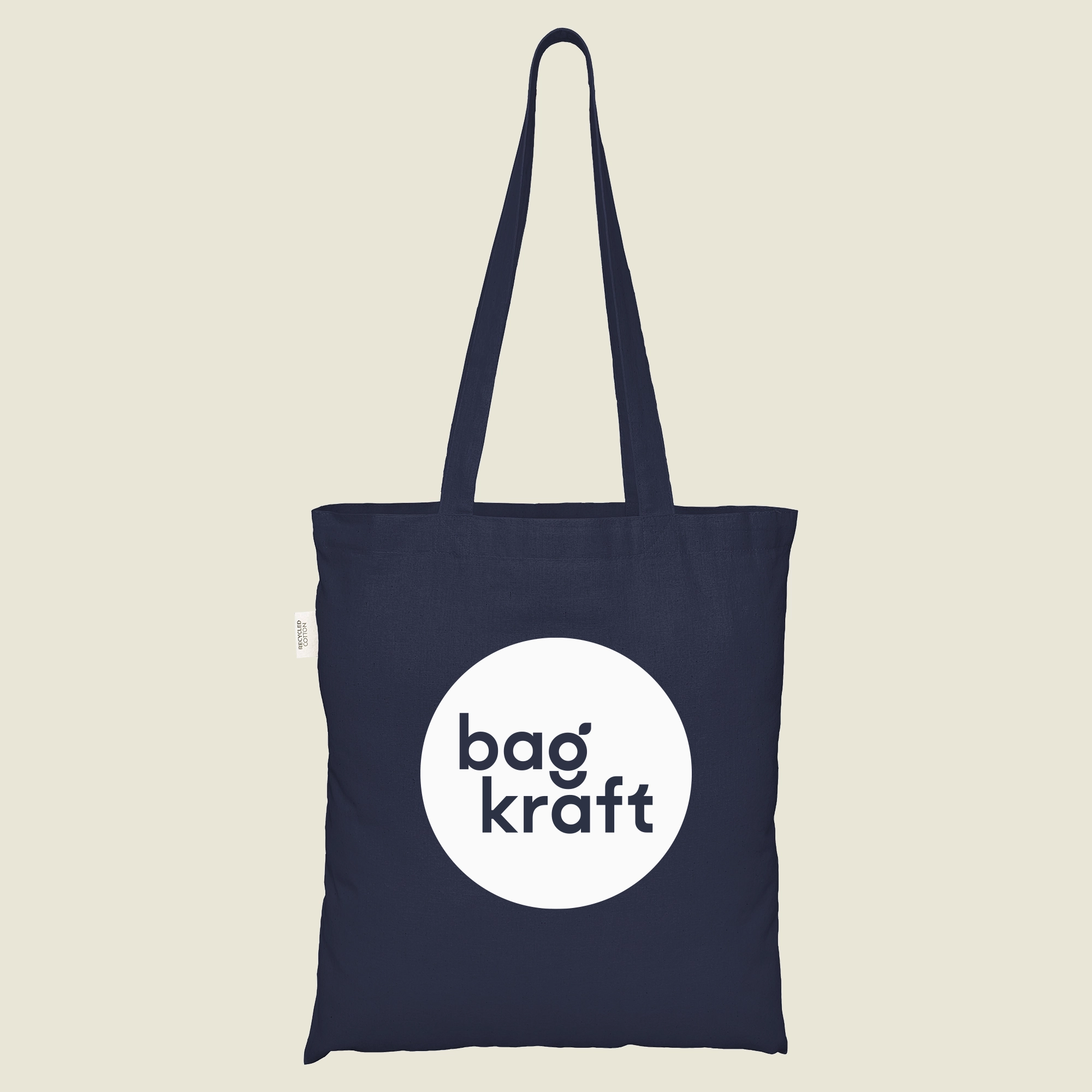 Show details for Coloured Recycled Cotton Bags - Screen Print