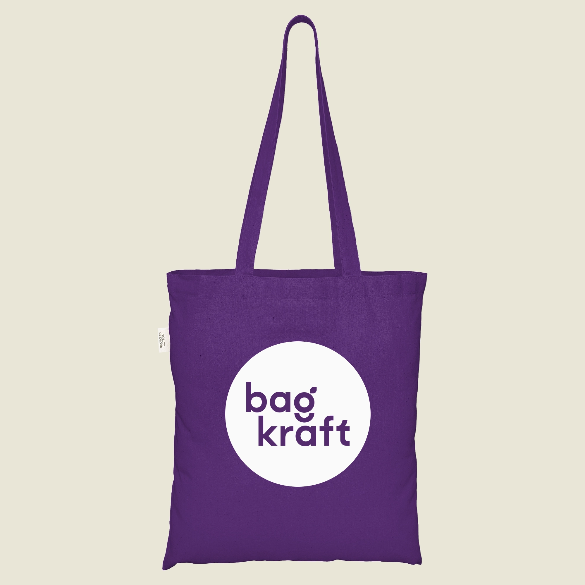 Show details for Coloured Recycled Cotton Bags - Screen Print