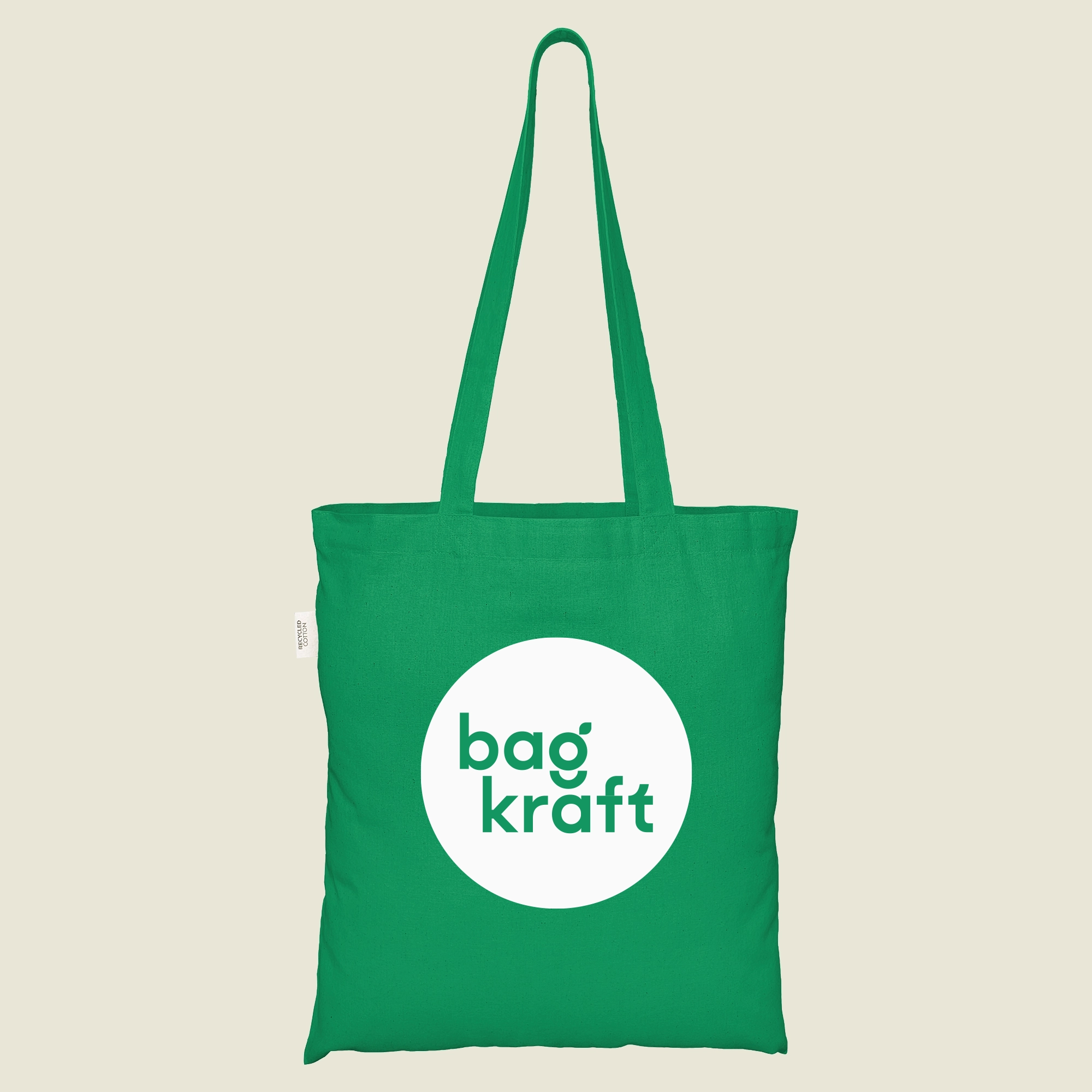 Show details for Coloured Recycled Cotton Bags - Screen Print