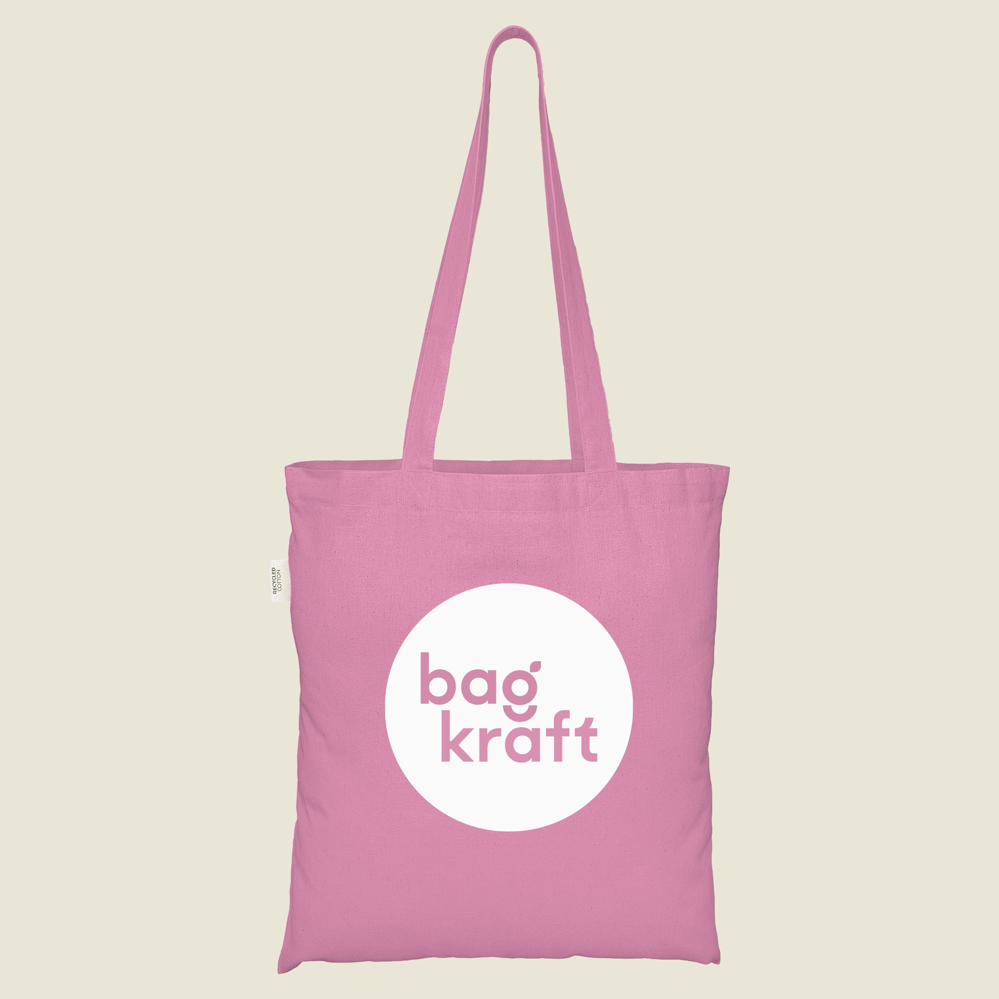 Show details for Coloured Recycled Cotton Bags - Screen Print